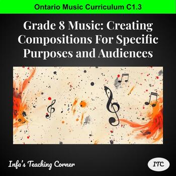 Preview of Grade 8 Music (C1.3): Creating Compositions For Specific Purposes and Audiences