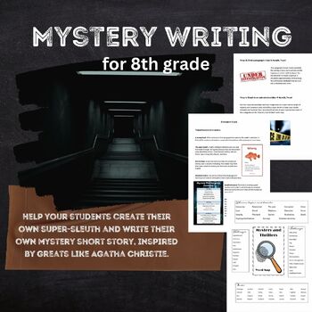 Preview of Grade 8 Mystery Writing Bundle