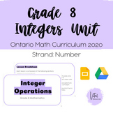 Grade 8 New Ontario Math Curriculum - Number- Integer Oper