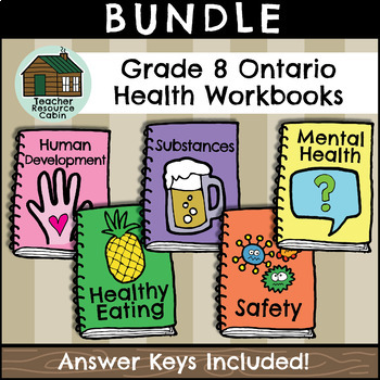 Preview of Grade 8 Ontario HEALTH Workbooks