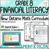 Grade 8 Ontario Math Financial Literacy Print and Digital Unit
