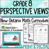 Grade 8 Ontario Math Geometry Perspective Views Digital Sl