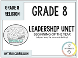 Grade 8 Ontario Religion - Leadership Unit