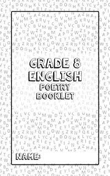 Preview of Grade 8 Poetry Booklet and Memo