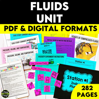 Preview of Grade 8 Science Fluids Unit
