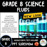 Grade 8 Fluids Ontario Science Unit Workbook | Powerpoint 