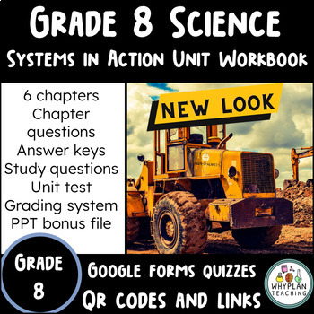 Preview of New 2022 Curriculum - Grade 8 Ontario Science Workbook - Systems In Action + PPT