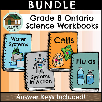 Preview of Grade 8 Science Workbooks (NEW 2022 Ontario Curriculum)