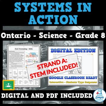 Preview of Grade 8 - Systems in Action - Ontario Science STEM - NEW 2022 Curriculum