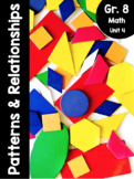 Grade 8, Unit 4: Patterns and Relationships (Ontario Mathematics)