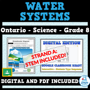 Preview of Grade 8 - Water Systems - Ontario Science STEM - NEW 2022 Curriculum