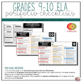 Grade 9-10 ELA Portfolio Checklists ~ CCSS Overview & Checklists