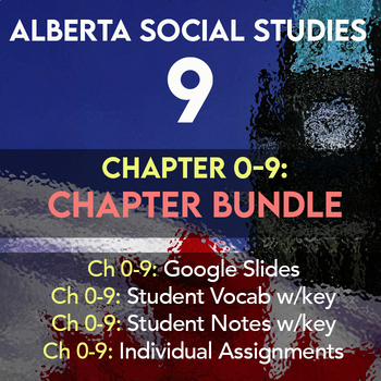Preview of Grade 9 Alberta Social Studies Chapter 0-9 Bundle
