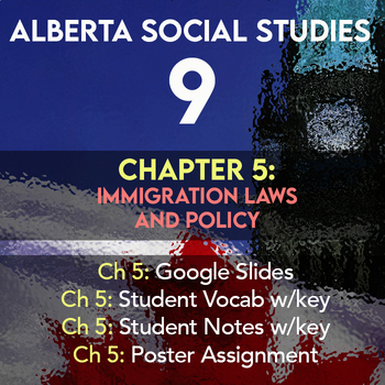 Preview of Grade 9 Alberta Social Studies Chapter 5: Immigration Law & Policy