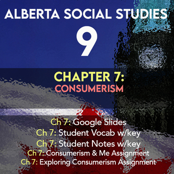 Preview of Grade 9 Alberta Social Studies Chapter 7: Consumerism