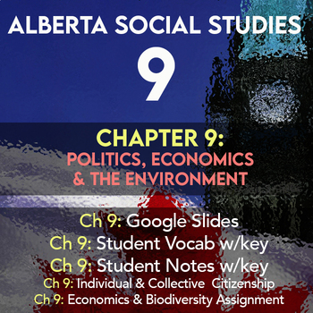 Preview of Grade 9 Alberta Social Studies Chapter 9: Politics, Economics & Environment