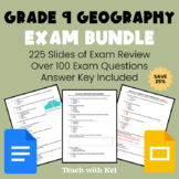Grade 9 Canadian Geography Exam Bundle - Geography Exam Review
