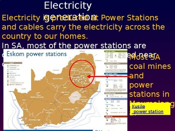 Preview of Grade 9 Energy and the national energy grid in PowerPoint