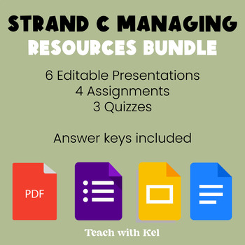 Preview of Grade 9 Geography STRAND C: Managing Canada's Resources and Industries Bundle