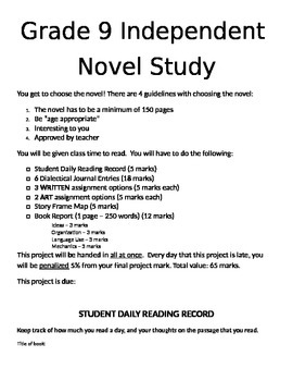 case study the novel