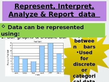 Preview of Grade 9 Maths 5b Data handling in PowerPoint.