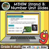 Grade 9 Ontario Math: Number Unit MTH1W Google Slides™