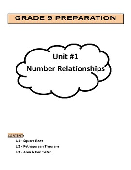 Preview of Grade 9 Preparation - Unit #1 Number Relationships (Entire Unit)