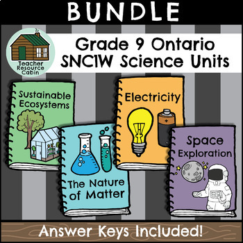 Preview of Grade 9 Science SNC1W Workbooks (New 2022 Curriculum)