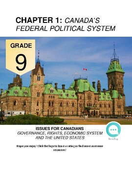 Preview of Grade 9 Social Studies: Chapter 1 Canada's Federal Political System Workbook