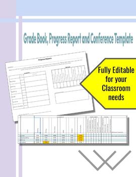 Preview of Virtual Grade Book &/or Virtual Progress Report &/or Conference Template