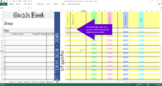 Grade Book (Color-Coded) | Excel Sheet | Automatic Tally w