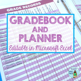 Editable Gradebook and Teacher Planner