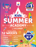 Grade K-1: Kids Summer Academy Workbook (311 page eBook | 