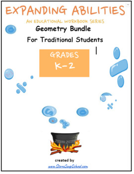 Preview of Grade K- 2: CCS: Geometry Math Bundle for Traditional Students