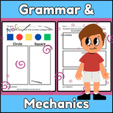 Grade K Vocabulary, Grammar and Mechanics Test Preparation
