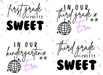 Preview of Grade Level Posters - Taylor Swift Eras + Sweet Sprinkles