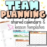 Grade Level Team Planning System | Shared Calendars and Le