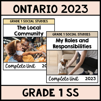 Preview of Grade One Ontario Social Studies Bundle