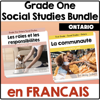 Preview of Grade One Ontario Social Studies Bundle in French
