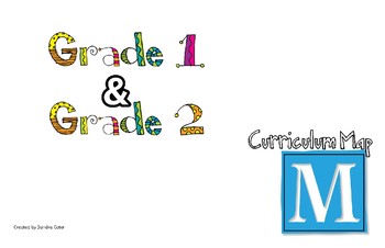 Preview of Grade One and Two Curriculum Map for Math
