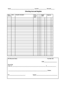 Preview of Grade Tracker Check Book