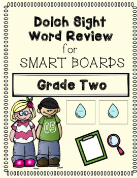 Preview of Grade Two Dolch Sight Word Review EDITABLE Notebook