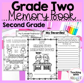 Preview of Grade Two Memory Book | Second Grade End of Year