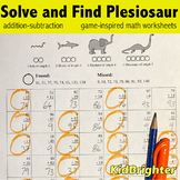 Grade 2 Math Worksheets Solve and Find Monster