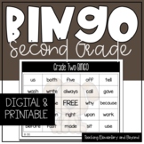 Google Classroom™ Digital Grade Two Sight Word Bingo Activity
