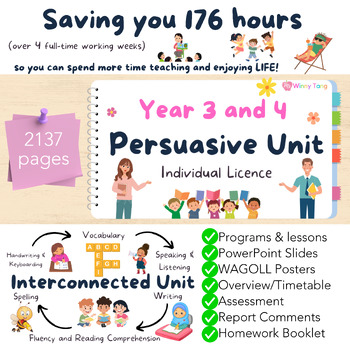 Preview of Grade/Year 3 and 4 Persuasive Unit