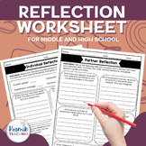 Grade and Goal Reflection Sheet for Middle & High School