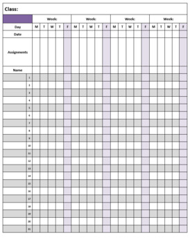 Gradebook & Attendance Sheets by Bacchus | TPT