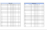 Gradebook Grading Sheets