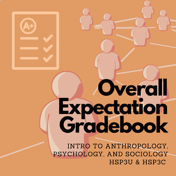 Preview of Gradebook for Ontario Course: Intro to Anthro, Psych, Soc - HSP3U/HSP3C